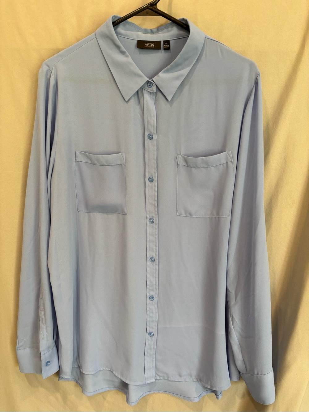 Apt. 9 Light Blue Women's Button-Down Blouse